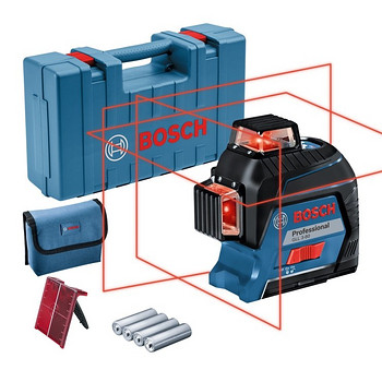 Bosch Professional GLL 3-80 joonlaser 3 x 360 punane laser