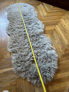 Suur kunstkarusnahast vaip hall 180cm (5 foto / 5)