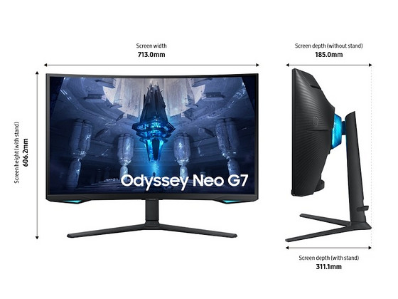 Samsung Odyssey Neo G7 32" 4K165Hz garantii kuni 09.2026