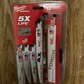 Milwaukee SAWZALL 12-osaline saelehtede komplekt