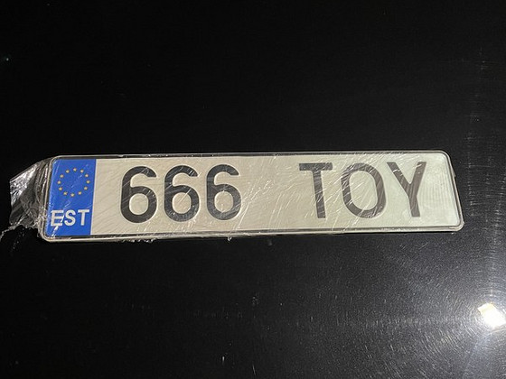 Auto registreerimismärk 666TOY