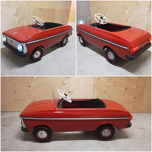 Moskvich plekist laste pedaalauto AZLK 1992 - taastatud (3 foto / 8)