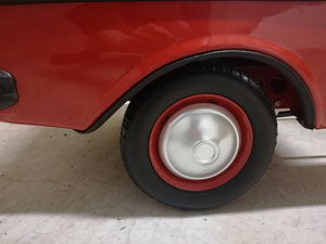 Moskvich plekist laste pedaalauto AZLK 1992 - taastatud (5 foto / 8)