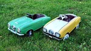Moskvich Studebaker vana plekist pedaalauto (3 foto / 7)