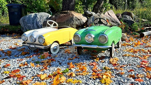 Moskvich Studebaker vana plekist pedaalauto (4 foto / 7)