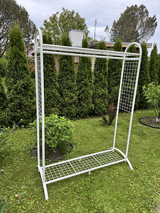 Riidekapp koos riiulitega, metall 180x135x35 (2 foto / 2)