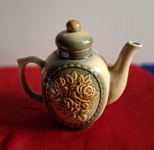 Чайник, кувшин керамические глазированные винтаж (9 фото из 10)