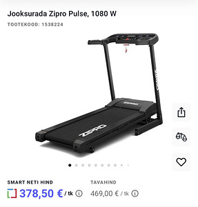 Jooksurada Zipro Pulse 1080 W Tartu (1 foto / 6)