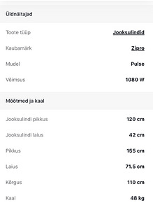 Jooksurada Zipro Pulse 1080 W Tartu (5 foto / 6)