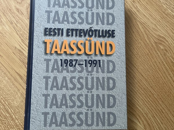 Raamat Eesti ettevotluse taasund 1987-1991