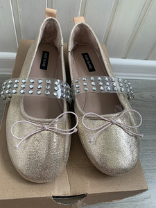 Золотые балетки River Island р.39 (1 фото из 7)