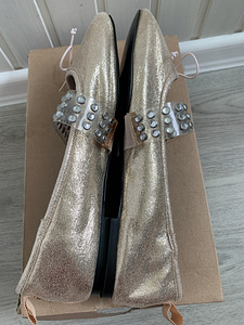 Золотые балетки River Island р.39 (3 фото из 7)