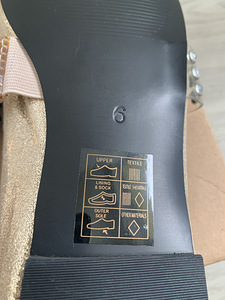 Золотые балетки River Island р.39 (7 фото из 7)