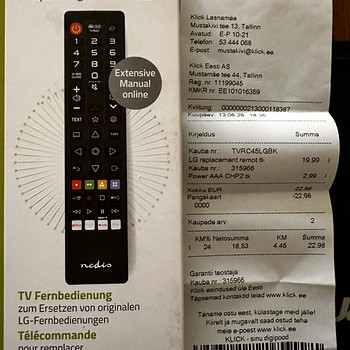 Новый универсальный пульт для телевизора LG