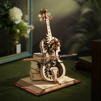 ROKR Magic Cello Mechanical Music Box 3D Wooden Puzzle