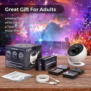 Galaxy Projector Pro – 13 HD Space Films (2 foto / 6)