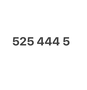 Telefoninumber 5254445 (1 foto / 1)