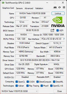 Графическая карта NVIDIA Tesla V100 32GB PCIE (6 фото из 6)