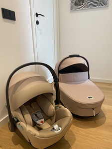 Cybex Priam Lux vankrikorv V4 cozy beige + turvahäll cloud T (1 foto / 6)