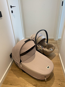 Cybex Priam Lux vankrikorv V4 cozy beige + turvahäll cloud T (3 foto / 6)