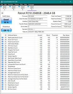 SSD Patriot Memory P210 2.5" 2000 GB Serial ATA III (3 foto / 3)