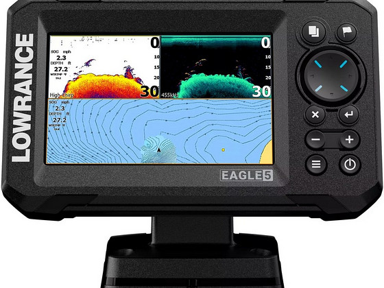 LOWRANCE Eagle 5 SplitShot ROW kajalood