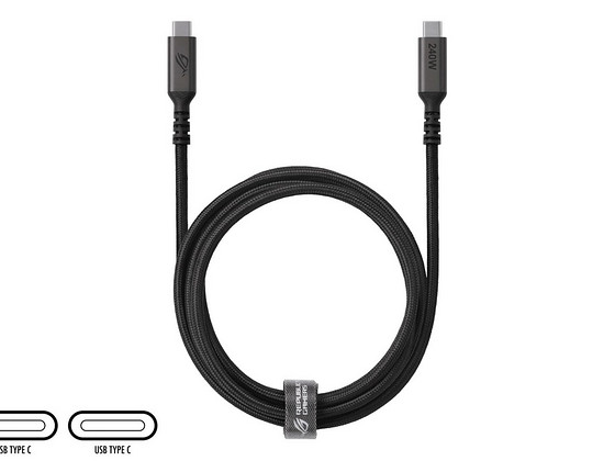 Asus Rog 240W Black Docking Power Cable USB Typec to USB-C