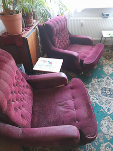 Voodi ja 2 tugitooli. (1 foto / 2)