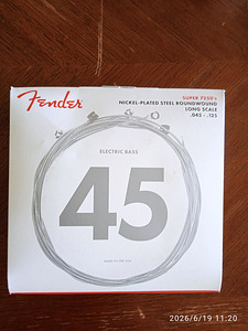 СТРУНЫ ДЛЯ БАС-ГИТАРЫ FENDER ДЛЯ 5-СТРУННОГО БАСА. (1 фото из 2)