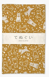 Japanese Tenugui Dog Pattern Made in Japan (6 foto / 10)