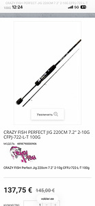 Спиннинг CRAZY FISH PERFECT Jig 2-10G (4 фото из 4)