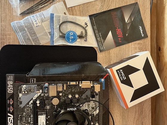 Peaaegu uus arvutikomplekt: ASRock B450M | Athlon 3000G | 8G