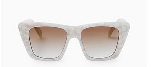 COS солнцезащитные очки «кошачий глаз» оверсайз White / Pearlescent (2 фото из 8)