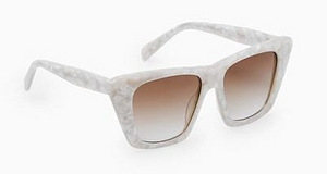 COS солнцезащитные очки «кошачий глаз» оверсайз White / Pearlescent (4 фото из 8)