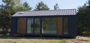 Kaasaegne Barnhouse stiilis moodulmaja (4 foto / 9)