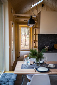 Kaasaegne Barnhouse stiilis moodulmaja (7 foto / 9)