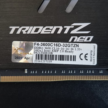 G.Skill Trident Z Neo DDR4 3600 CL16 B-die