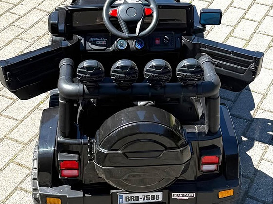 Laste elektriauto Jeep 4x4, must