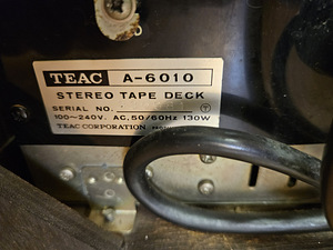 TEAC A-6010 Stereo Tape Deck (5 foto / 6)