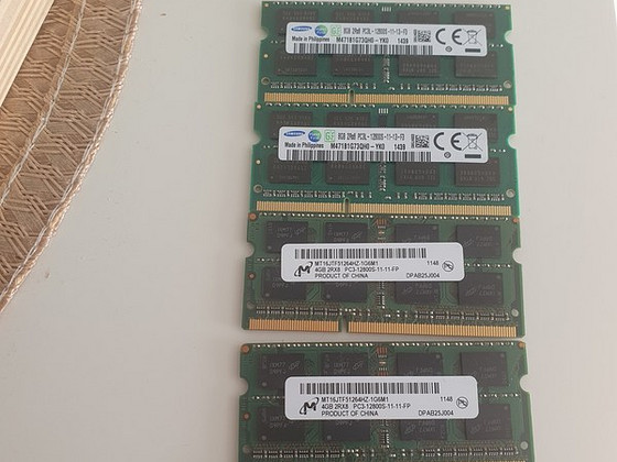 Sülearvuti mälu komplekt DDR3 / DDR3L (kokku 26GB)