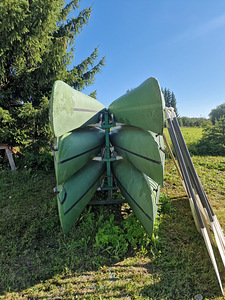 6 kanuud + päästevestid + mõlad + transpordirest (3 foto / 7)