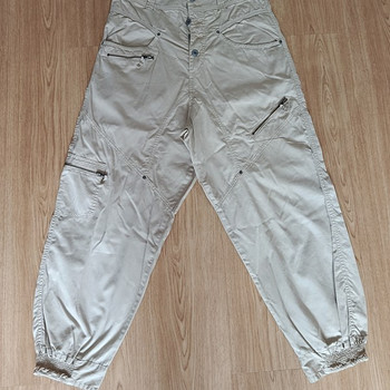 Original Rabalder Beige Cargo Joggers • 100% Cotton Utility