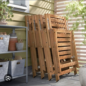 Ikea Nämmarö aiamööbli komplekt. Laud, 6 tooli, pink (6 foto / 8)