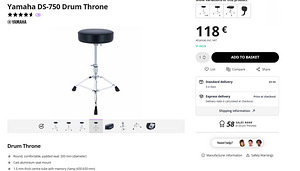 Yamaha DS-750 Drum Throne (2 foto / 2)