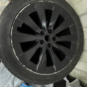 20” originaal Tesla Slipstream Satin Black veljed