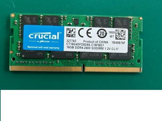 16GB Sodimm Crucial DDR4 2400 1.2V CL17 ram mälu sülearvutil