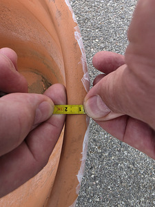 Suur savipott / terrakota lilepott (Ø 41 cm) (5 foto / 6)
