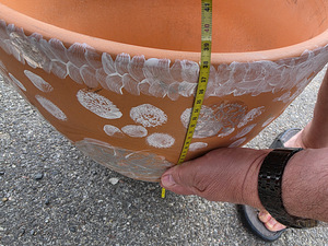 Suur savipott / terrakota lilepott (Ø 41 cm) (6 foto / 6)