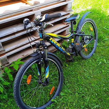 Детский велосипед ROCK Machine, 1–5 класс, колёса 24"