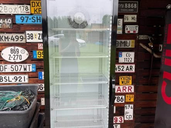 M: Frigoglass Klaasuksega Külmkapp